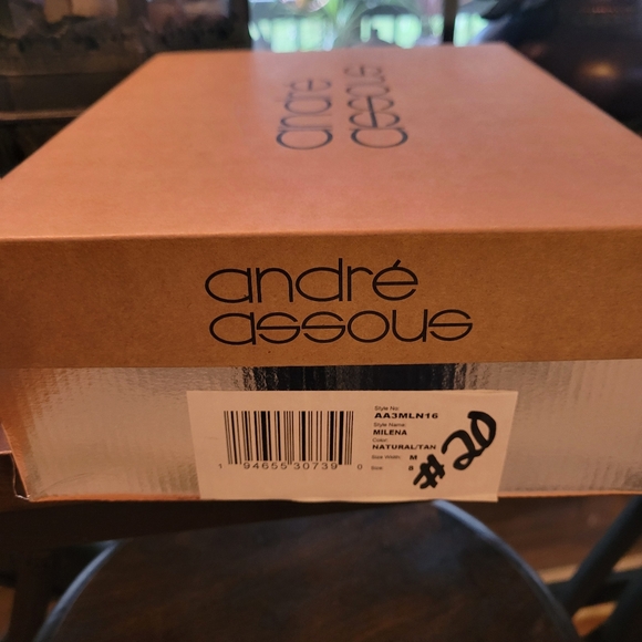 Andre Assous Milena Espadrille Wedge Sandal Designer Celebrity Luxury Leather 23 - Picture 5 of 13